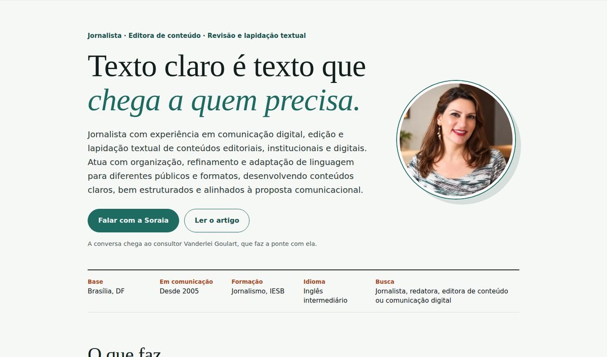 Prévia do portfólio de Soraia de Aguiar Naves