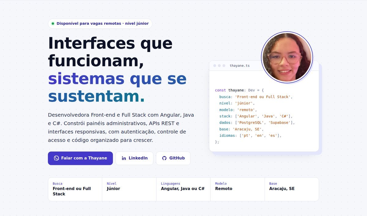 Prévia do portfólio de Thayane Carvalho dos Santos